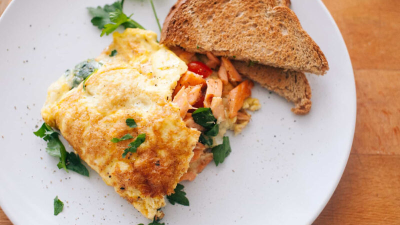 How to Make A Classic Salmon Omelette