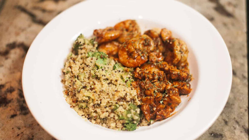 Easy To Make Chicken and Shrimp Bowl