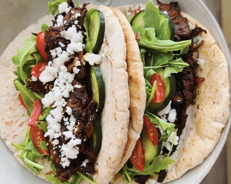 Mushroom Magic: Transforming Gyros into a Vegan Delight