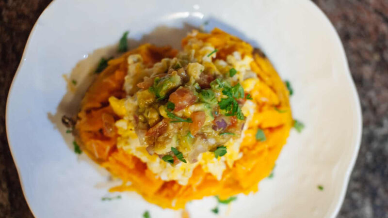 How To Make A Loaded Sweet Potato Breakfast