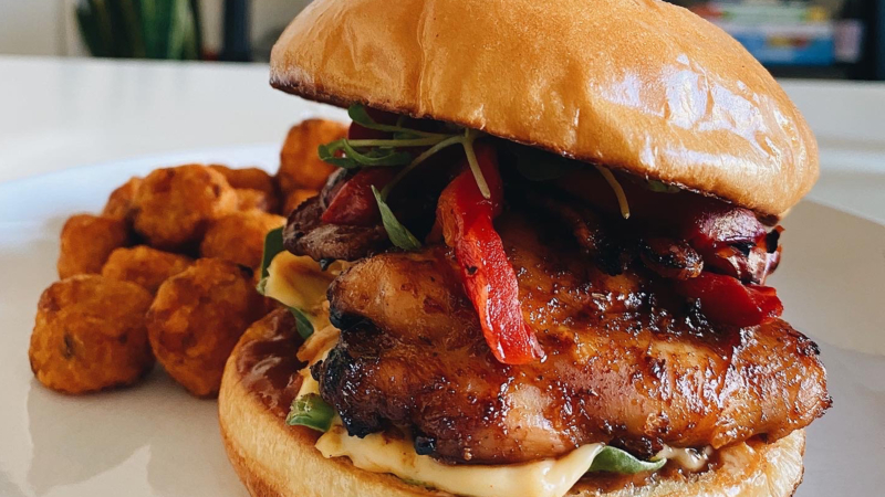 The Ultimate Spicy Honey Chicken and Bacon Sandwich