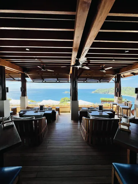 The open-air view at Casa Chameleon and Sentido Norte