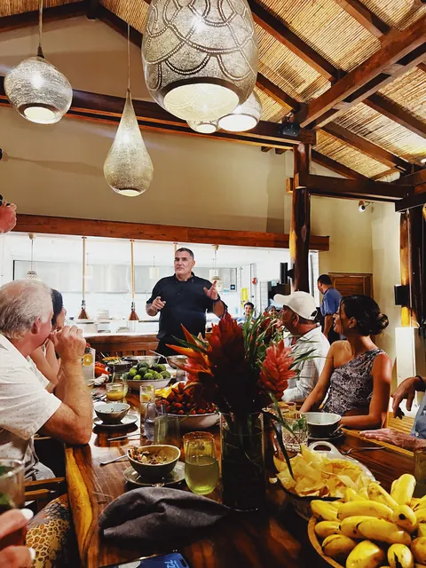 Chef Jose Lopez sharing local ingredients and cooking techniques
