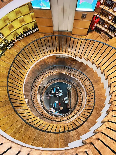 Spiral wine cellar
