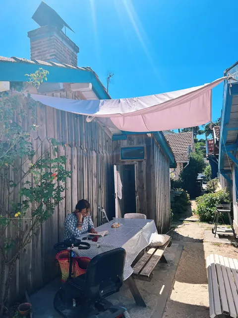 A quiet French courtyard