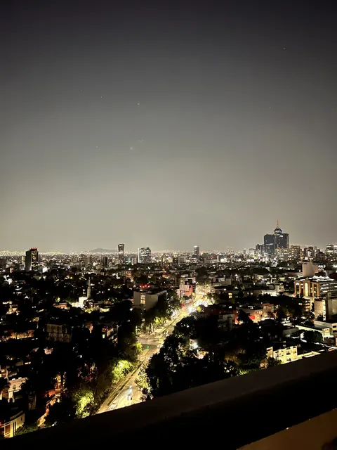 Mexico City skyline at night