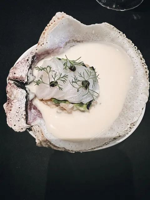A seafood course at Pujol