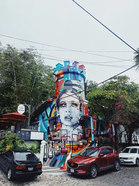 Mural-lined streets