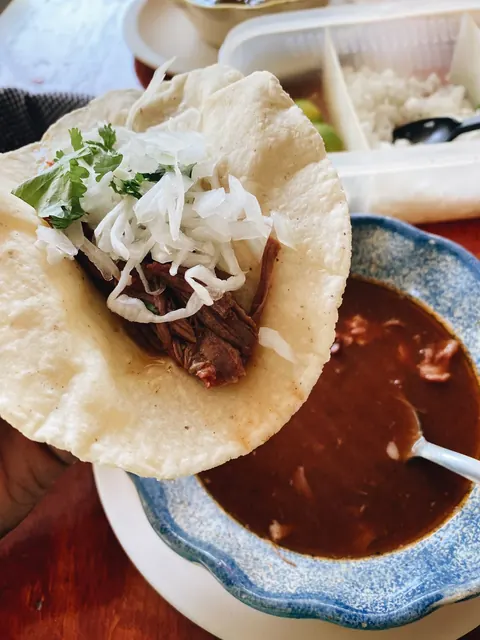 Birria and tacos