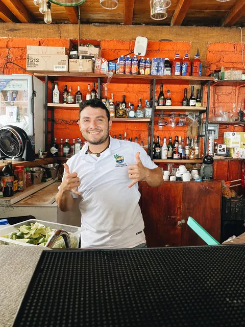 Behind the bar in Puerto Vallarta