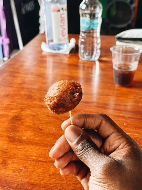 Fried festival bite on a skewer