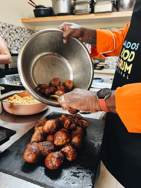 Cooking class at the Barbados Food and Rum Festival