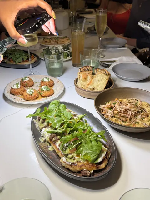 Dinner spread in Barbados
