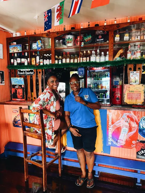 A local host at a Barbados bar