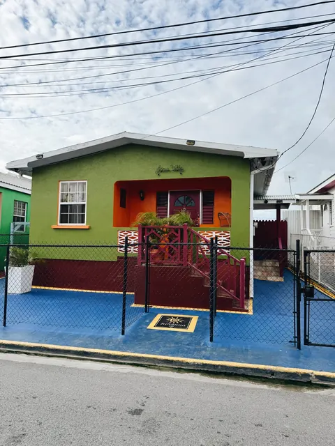 Colorful Barbados house