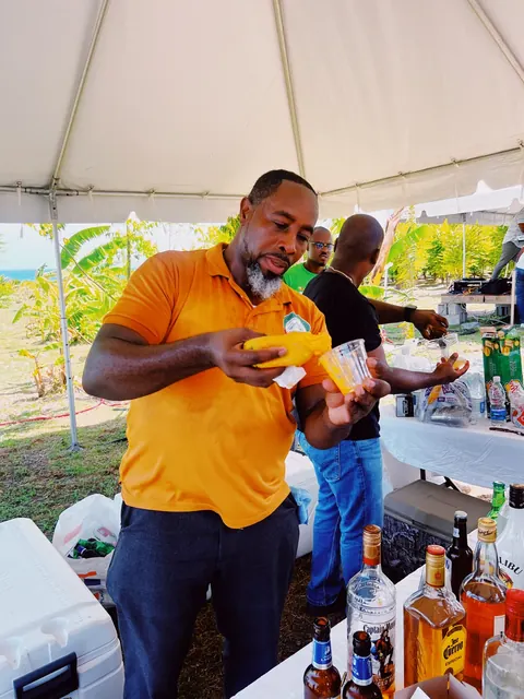 Mango tasting at the Nevis Mango Festival