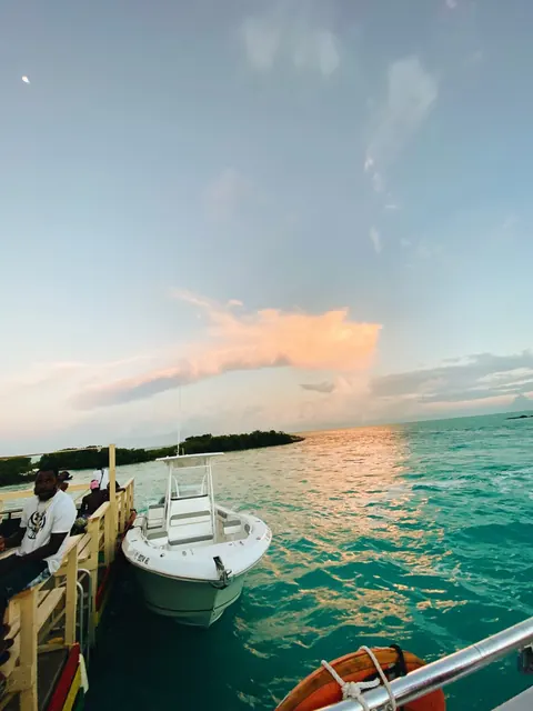 Boats at sunset
