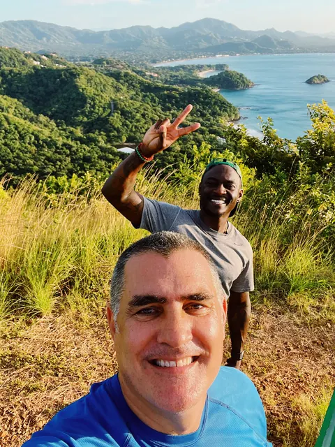 Chef Tayo at a Guanacaste coastal overlook