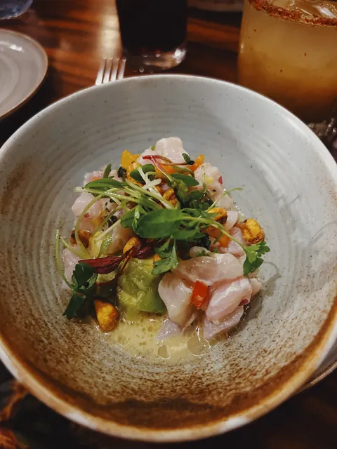 A fresh fish ceviche inspired by the Pacific coast